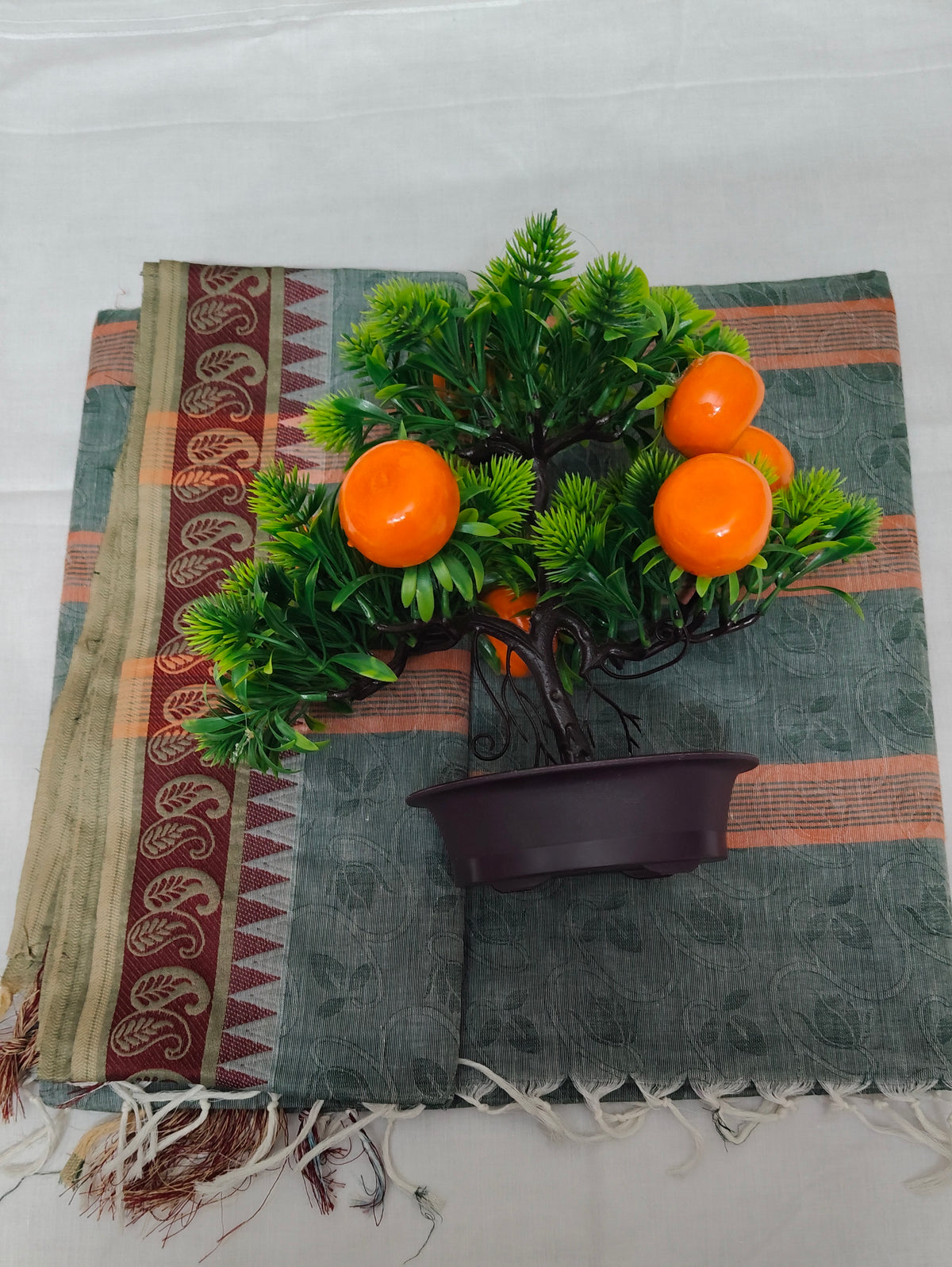 Kovai Negamam Cotton Saree with Traditional Border
