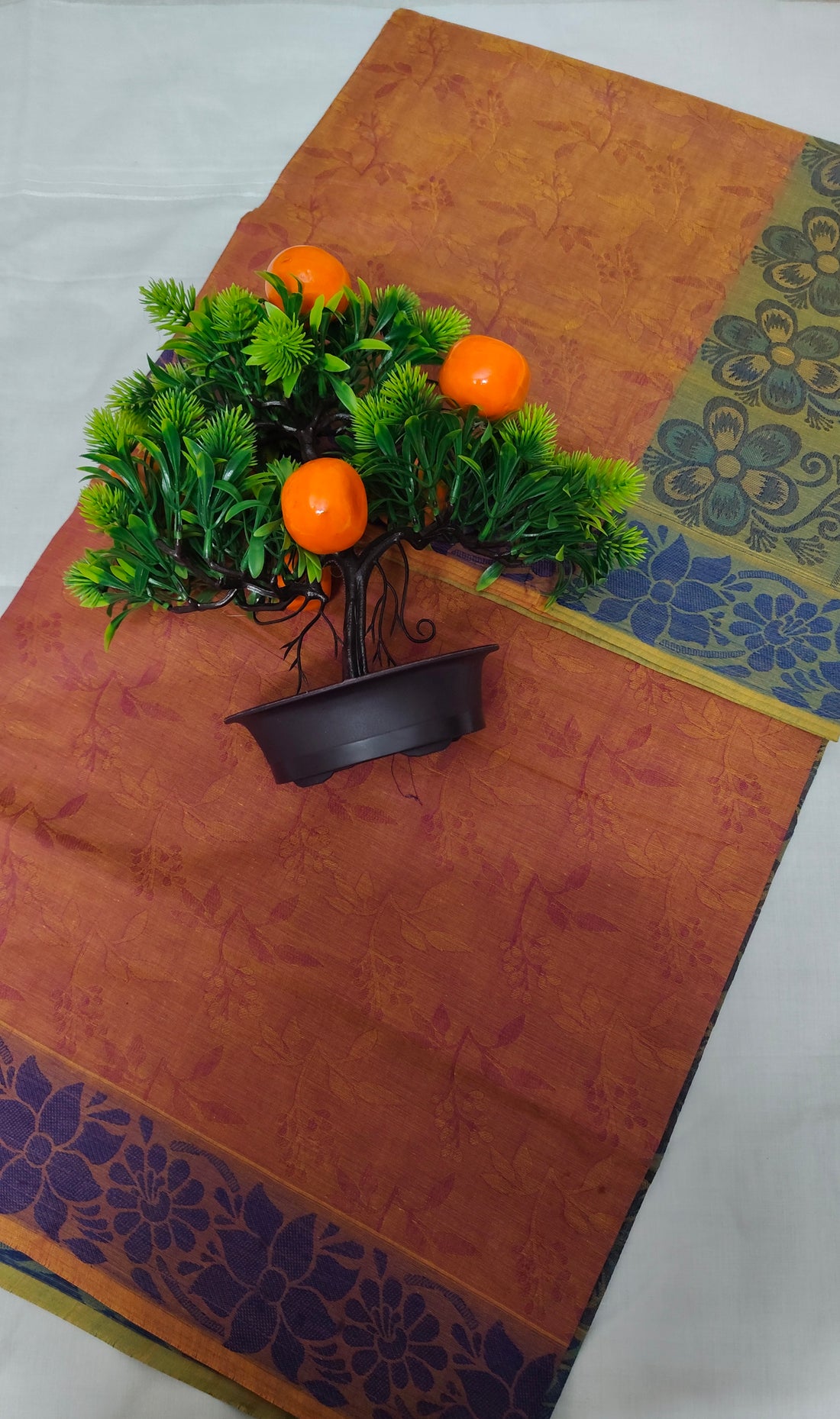 Kovai Negamam Cotton Saree with Floral Border