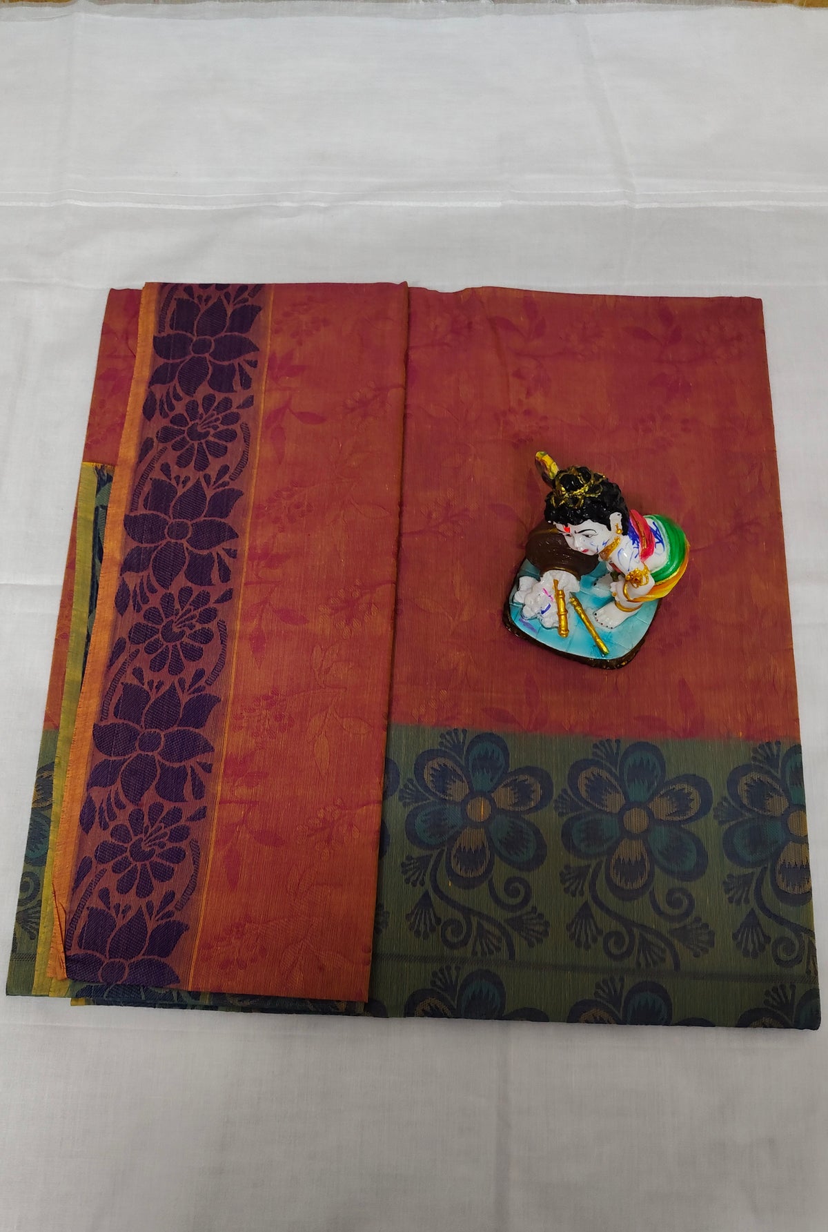 Kovai Negamam Cotton Saree with Floral Border
