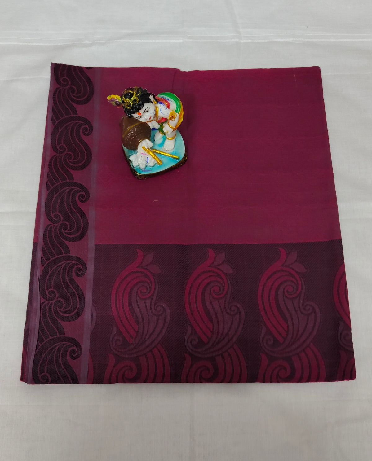 Kovai Negamam Maroon Cotton Saree