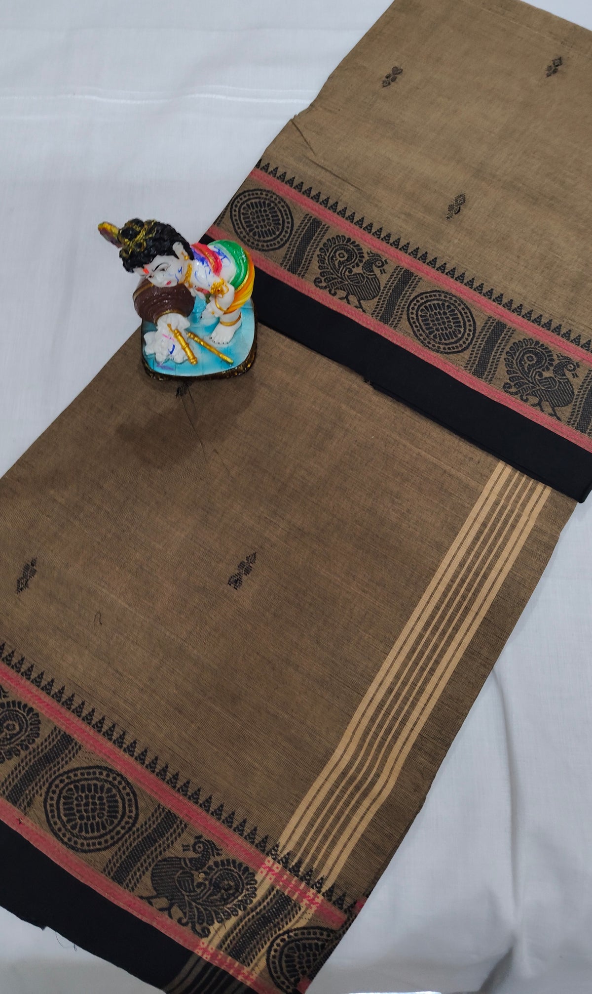 Chettinad Cotton Saree with Ethnic Motifs