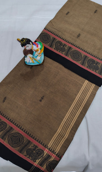 Chettinad Cotton Saree with Ethnic Motifs