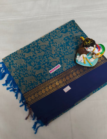 Chettinad Vanasingaram Silk Saree with Blouse